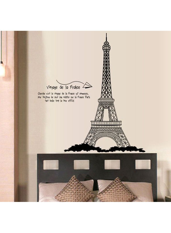 Eiffel Tower Wall Stickers Black 60x90cm