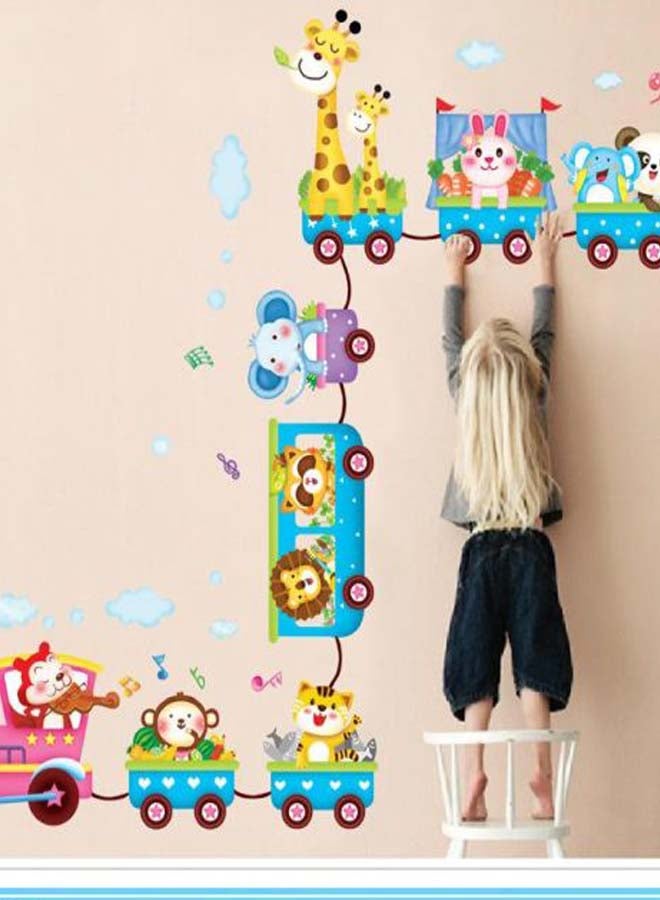 Cartoon Printed Wall Sticker Blue/Green/Pink 60x90cm