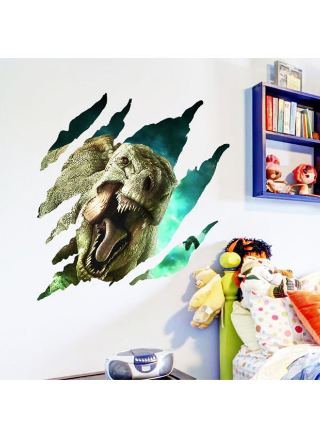 Dinosaur Wall Sticker Green/Brown 50x50cm