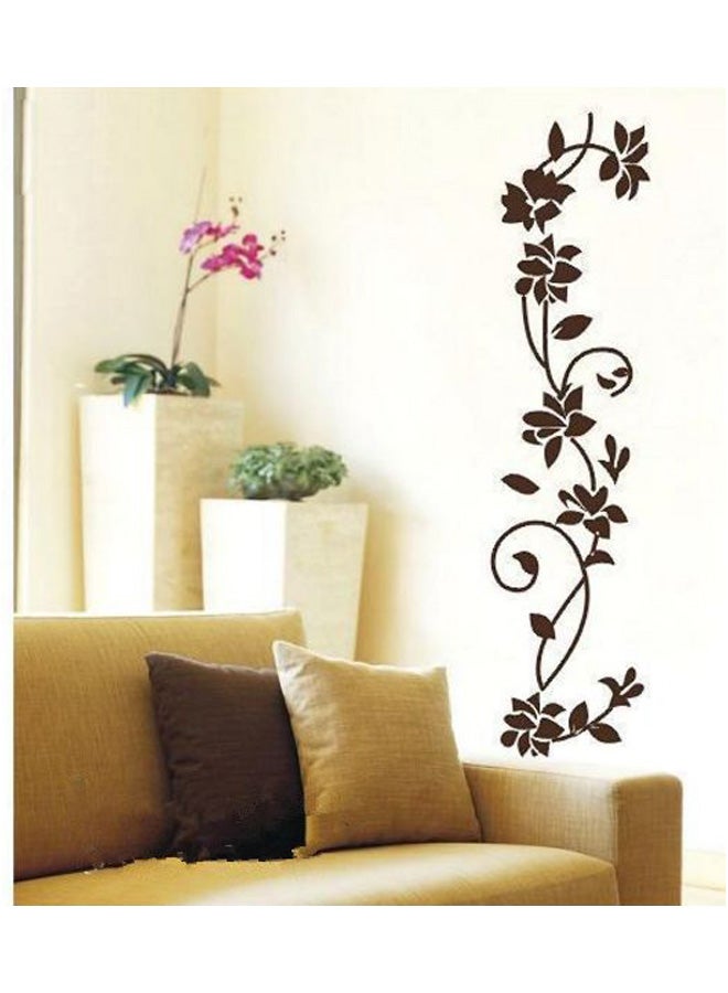 Floral Wall Sticker Multicolour 50x70cm