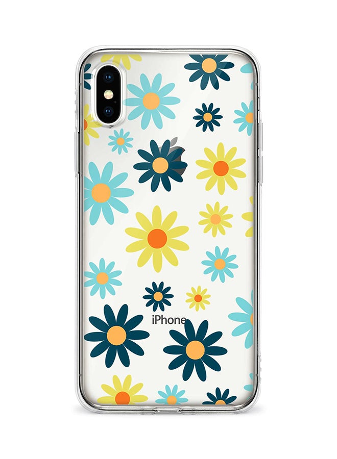 Stylizedd Apple iPhone XS Max Classic Clear Case Soft TPU Gel Thin Transparent Flexible Cover - Pick A Daisy Multicolour