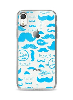 Apple iPhone XR Classic Clear Case Soft TPU Gel Thin Transparent Flexible Cover - Le Moustache Multicolour