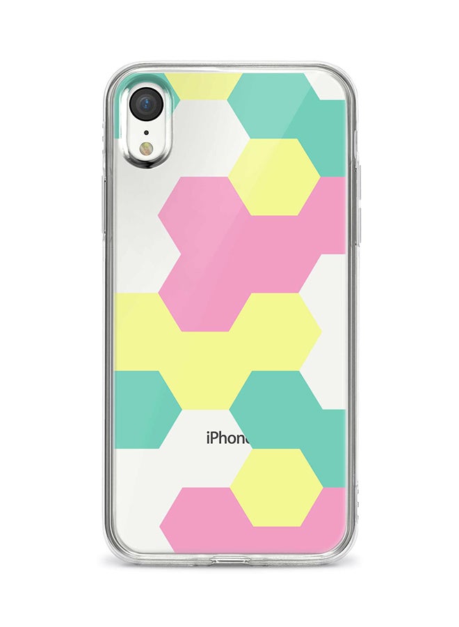 Apple iPhone XR Classic Clear Case Soft TPU Gel Thin Transparent Flexible Cover - Blockbuster Retro Multicolour