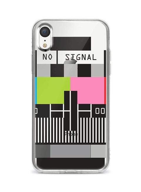 Flexible Case Cover For Apple Iphone XR No Signal Tv