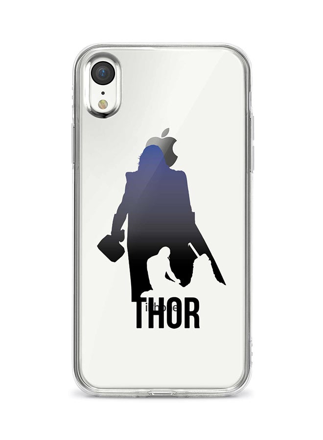 Stylizedd Apple iPhone XR Classic Clear Case Soft TPU Gel Thin Transparent Flexible Cover - Thor Vs Thor Purple
