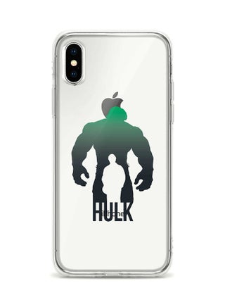 Apple iPhone XS / X Classic Clear Case Soft TPU Gel Thin Transparent Flexible Cover - Bruce Banner Vs Hulk Green - v1553081327/N22679989A_1