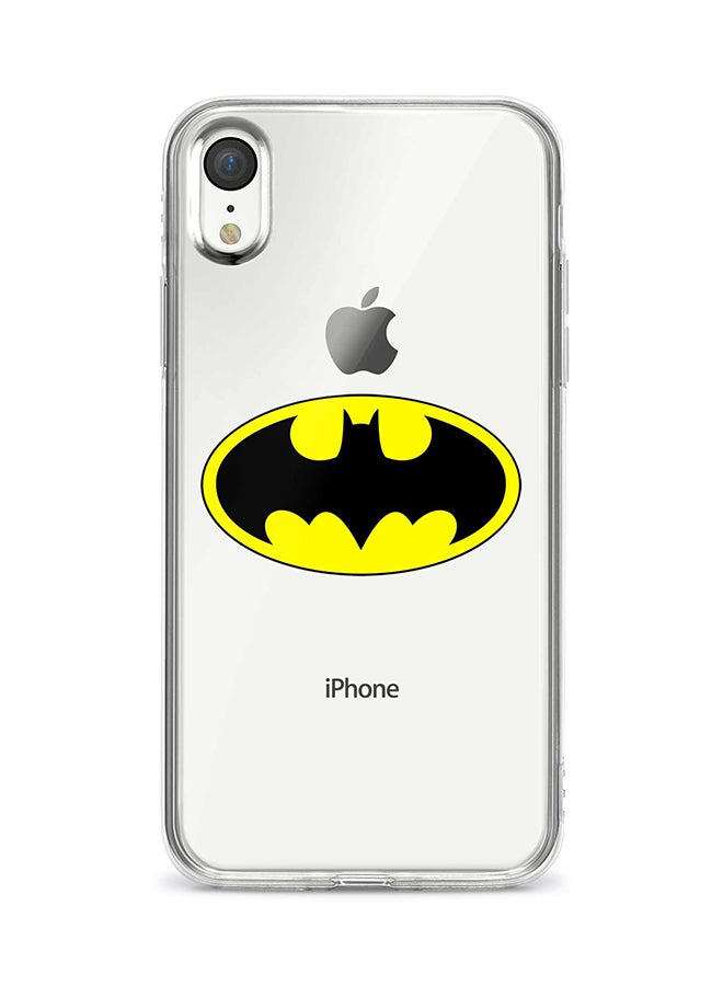 Stylizedd - Apple iPhone XR Classic Clear Case Soft TPU Gel Thin Transparent Flexible Cover - The Bat Black - Image 1