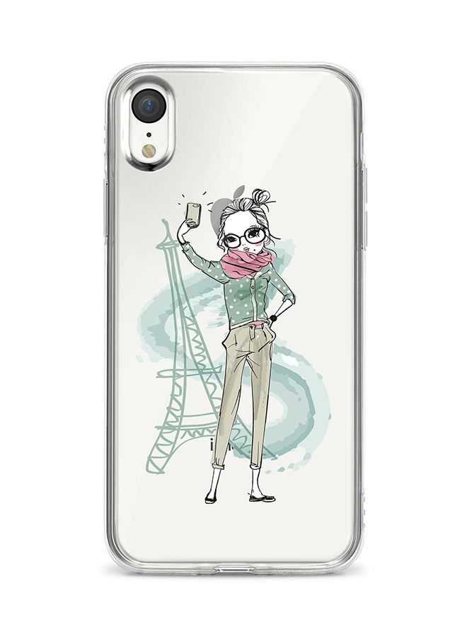 Apple iPhone XR Classic Clear Case Soft TPU Gel Thin Transparent Flexible Cover - Selfie by Eiffel Multicolour