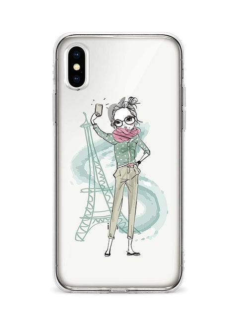 Apple iPhone XS Max Classic Clear Case Soft TPU Gel Thin Transparent Flexible Cover - Selfie by Eiffel Multicolour