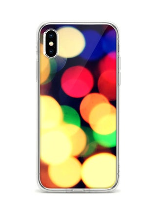 Apple iPhone XS / X Classic Clear Case Soft TPU Gel Thin Transparent Flexible Cover - City Lights Full Print Multicolour - v1553081377/N22680363A_1