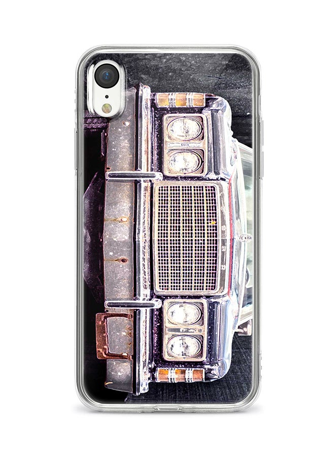 Apple iPhone XR Classic Clear Case Soft TPU Gel Thin Transparent Flexible Cover - Old Ford Full Print Multicolour