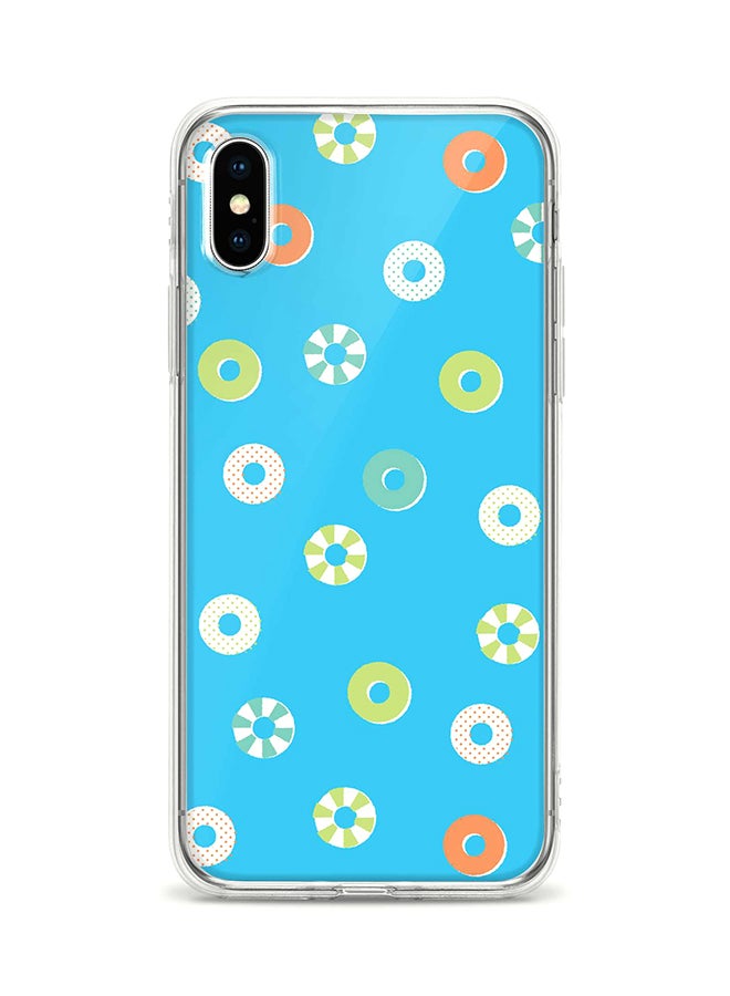 Stylizedd Flexible Case Cover For Apple Iphone XS / X Loopy Hoops Full Print