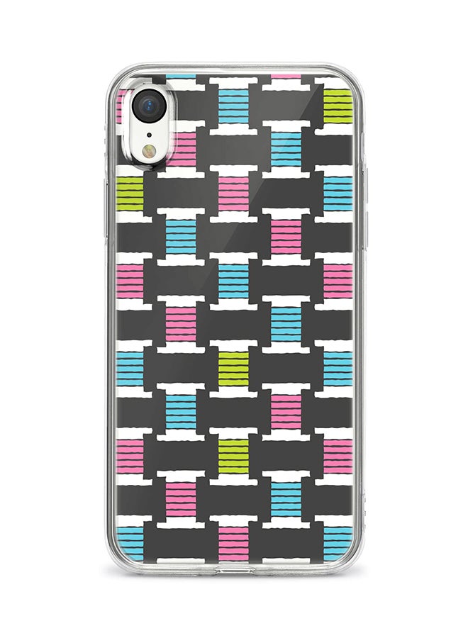 Flexible Case Cover For Apple Iphone XR Thread Roll Full Print