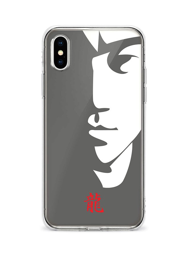 Stylizedd Flexible Case Cover For Apple Iphone XS Max Tibute - Bruce Lee (Grey) Full Print