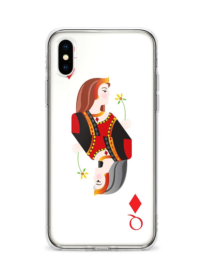 غطاء حماية مرن لهاتف أبل آيفون Xs ماكس نمط مطبوع بالكامل بتصميم شخصية كوين أوف دايموندس