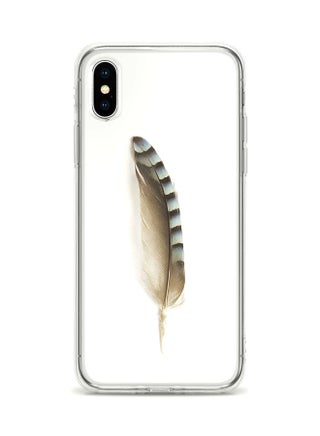 Flexible Case Cover For Apple Iphone XS / X Lonely Feather Full Print - v1553081532/N22681462A_1