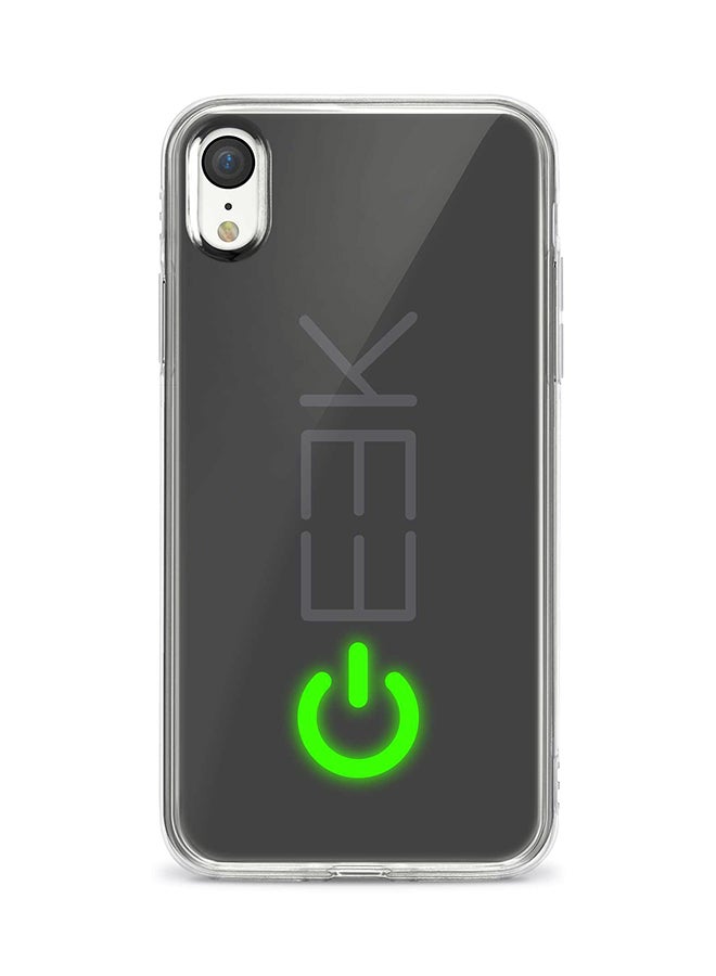 Flexible Case Cover For Apple Iphone XR Geek On Full Print