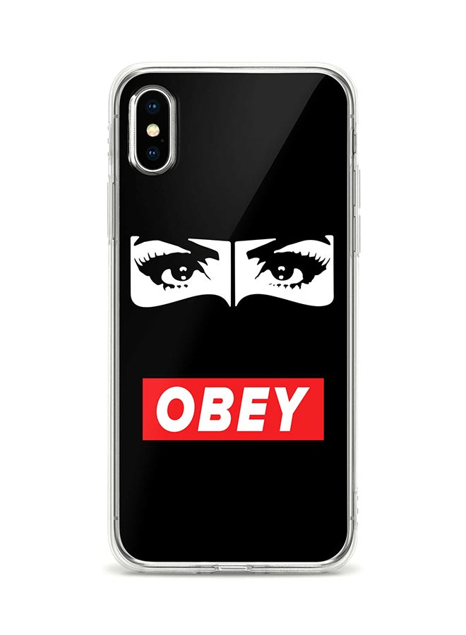 Flexible Case Cover For Apple Iphone XS / X Obey Habibti Full Print