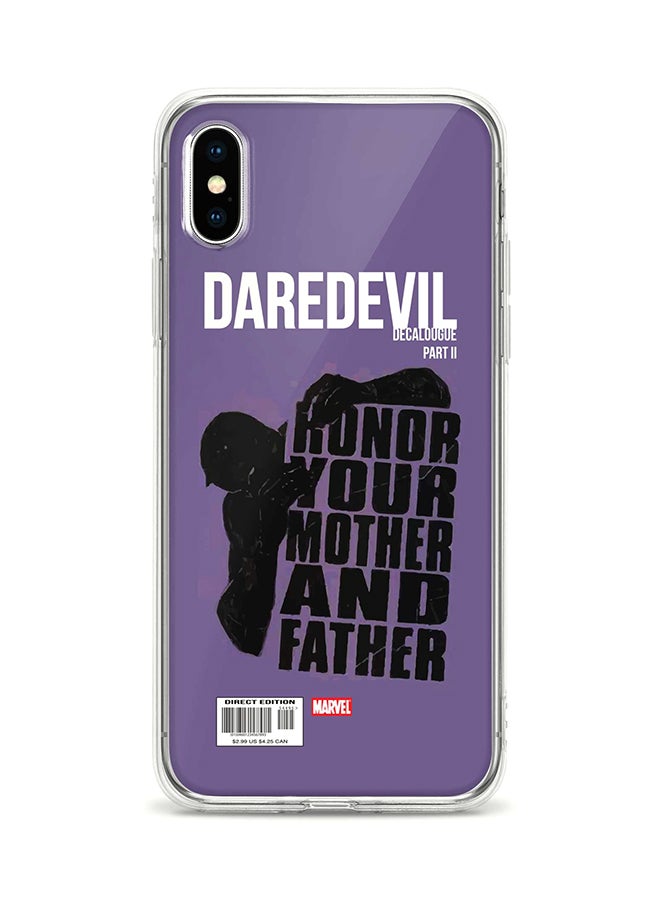Stylizedd Flexible Case Cover For Apple Iphone Xs / X Daredevil Comic Cover Full Print