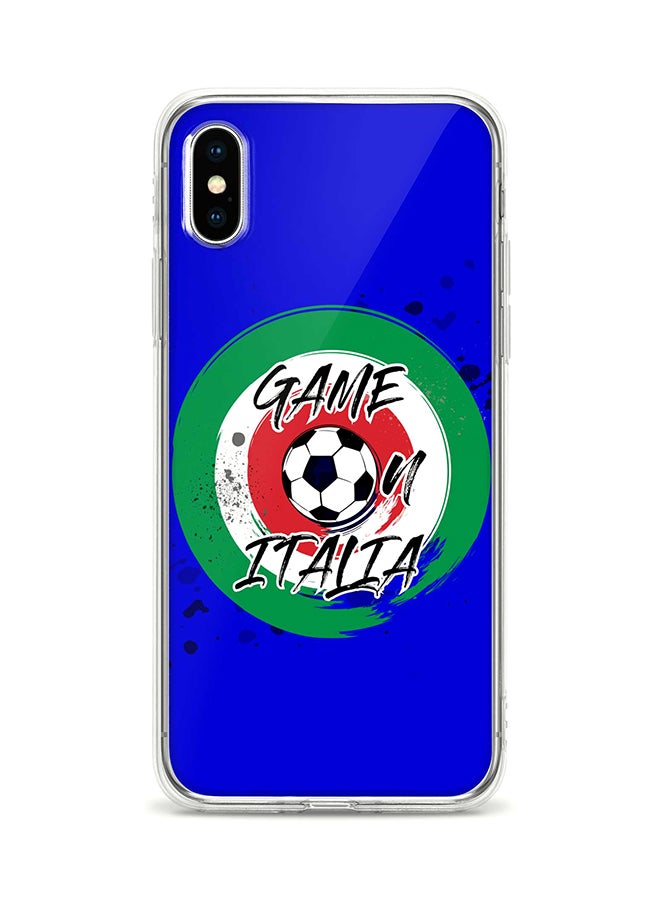 Stylizedd Flexible Case Cover For Apple Iphone XS / X Game On Italy Full Print
