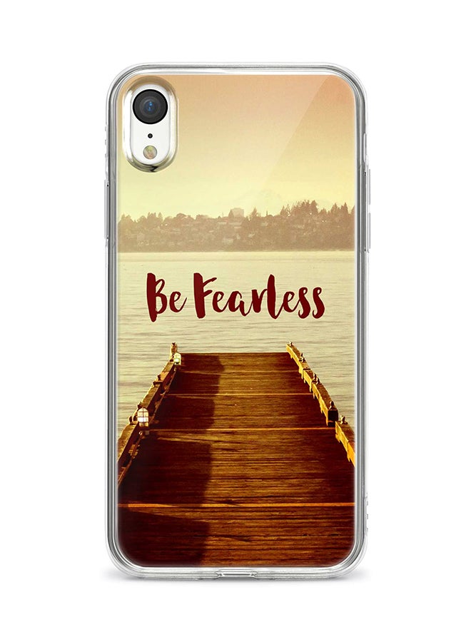 Stylizedd - Flexible Case Cover For Apple Iphone XR Be Fearless Full Print - Image 1