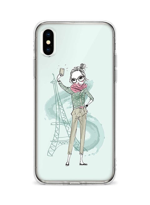 Flexible Case Cover For Apple Iphone XS Max Selfie By Eiffel Full Print