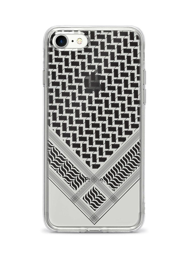 Flexible Case Cover For Apple Iphone 8 Victory Shemag(Black)