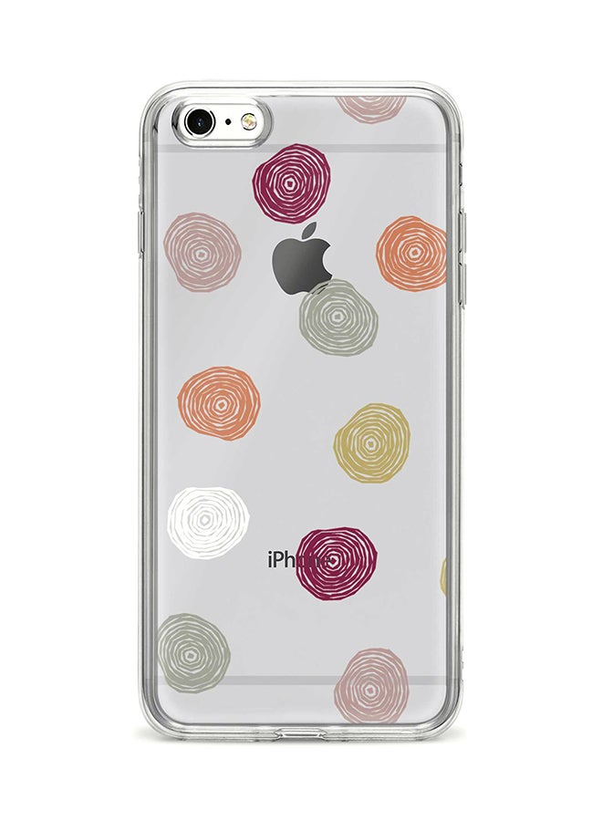 Flexible Case Cover For Apple Iphone 6S Plus/ 6 Plus Circular Scribbles