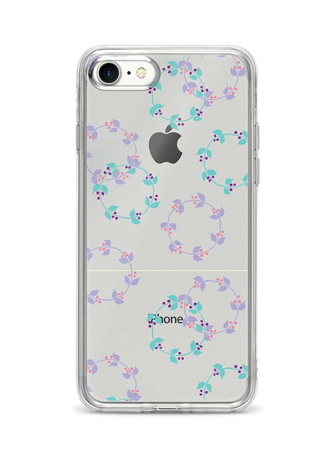Stylizedd Flexible Case Cover For Apple Iphone 7 Floral Wreath