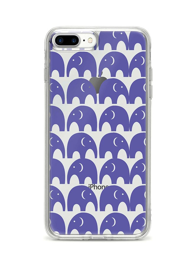 Flexible Case Cover For Apple Iphone 8 Plus Baby Elephants