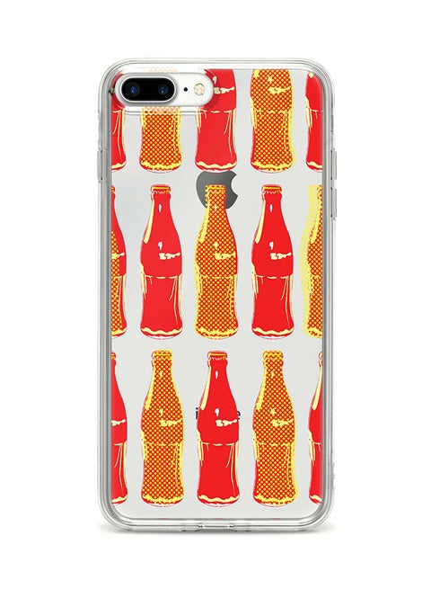 Flexible Case Cover For Apple Iphone 7 Plus Retro Cola