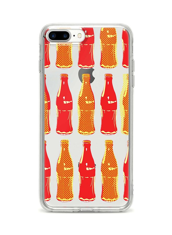 Flexible Case Cover For Apple Iphone 7 Plus Retro Cola