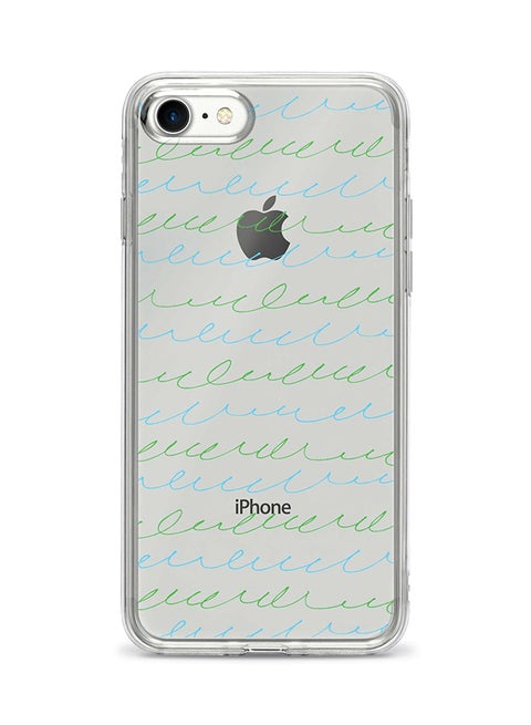Flexible Case Cover For Apple Iphone 7 Cursive Story