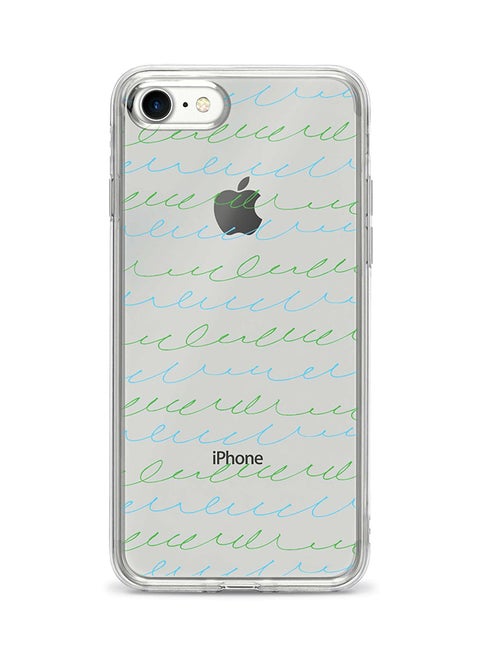 Flexible Case Cover For Apple Iphone 8 Cursive Story