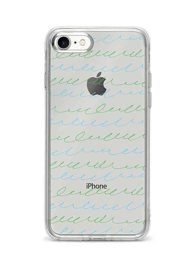 Flexible Case Cover For Apple Iphone 8 Cursive Story