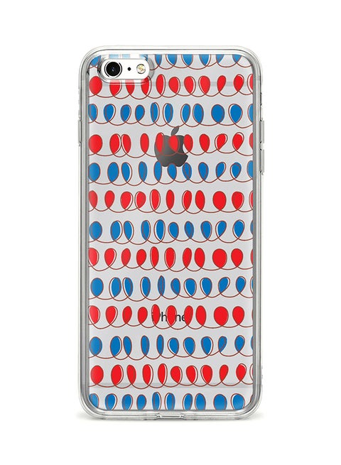 Flexible Case Cover For Apple Iphone 6S Plus/ 6 Plus Cursive Bubbles