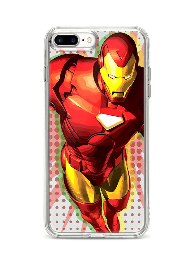Flexible Case Cover For Apple Iphone 8 Plus Ironman Popart
