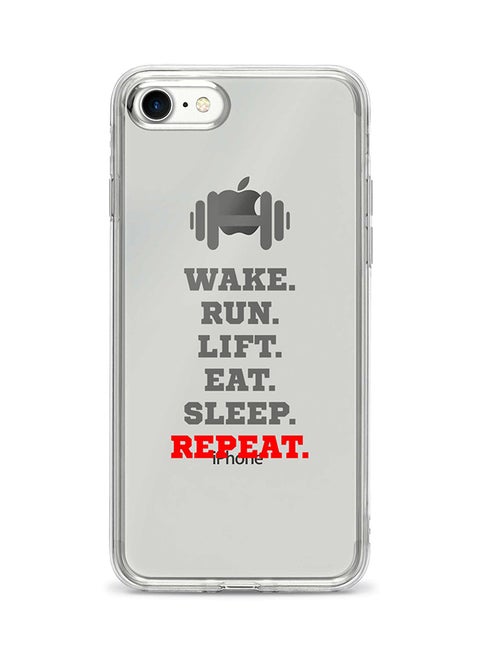Flexible Case Cover For Apple Iphone 7 Routine (White)