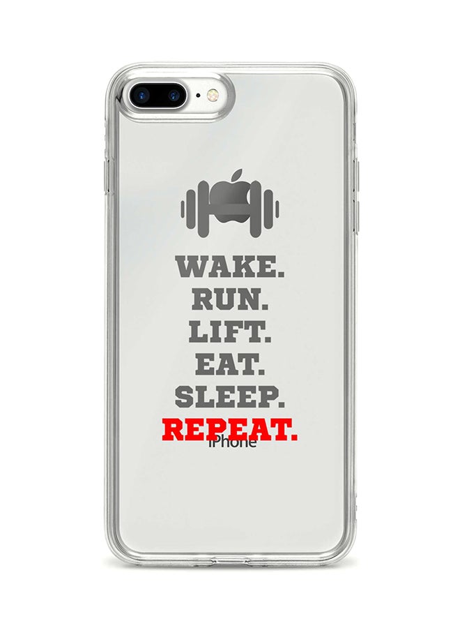 Flexible Case Cover For Apple Iphone 8 Plus Routine (White)