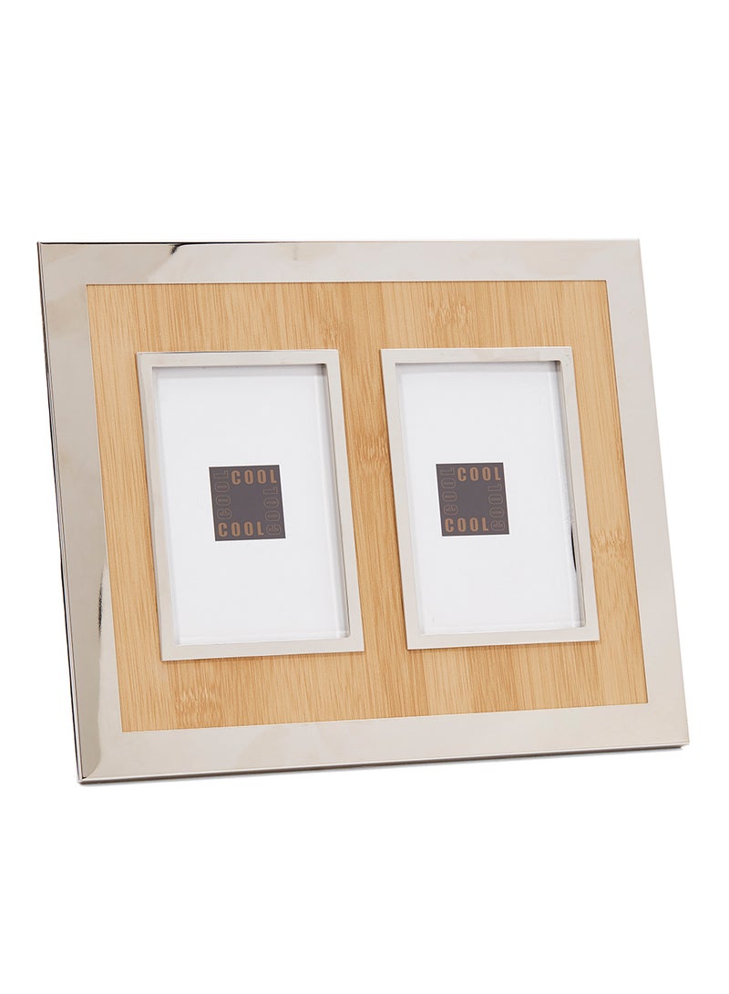 LINKAGE Oxford Frame With Bamboo Grain Multicolour Standard Standard - Image 2