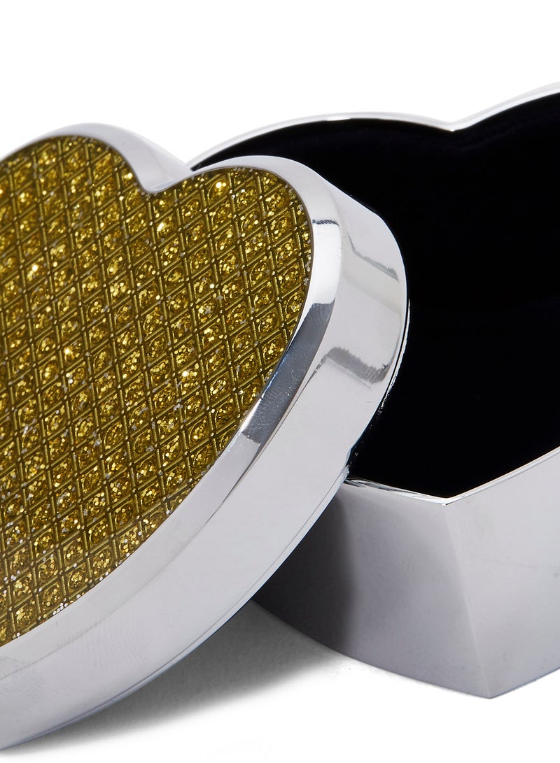 LINKAGE Glitter Heart Shape Jewel Box - Image 3