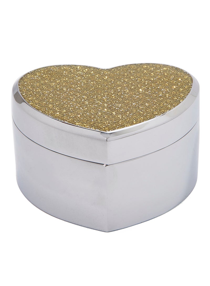 LINKAGE Glitter Heart Shape Jewel Box - Image 1