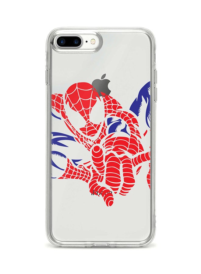 Flexible Case Cover For Apple Iphone 8 Plus Spidey In Air