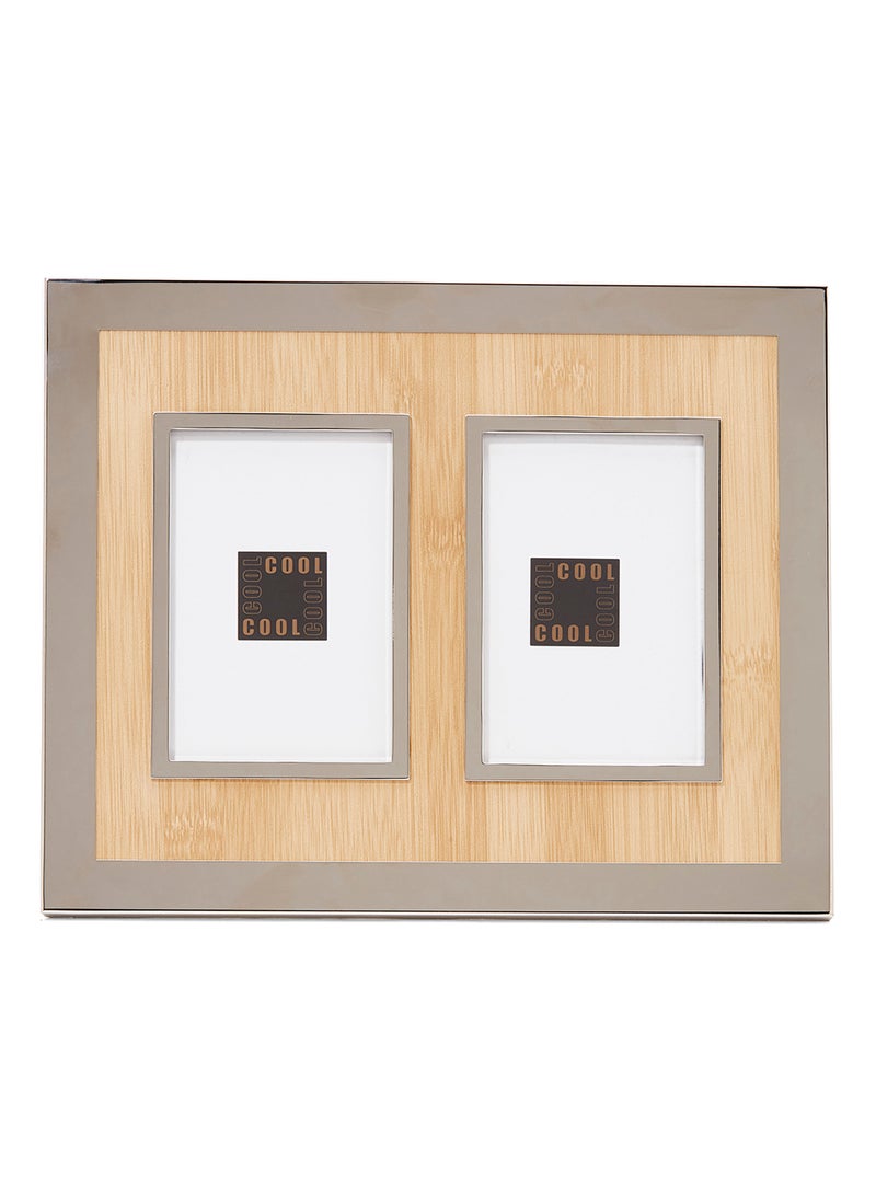 LINKAGE Oxford Frame With Bamboo Grain Multicolour Standard Standard - Image 1