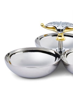 REGENT Malaika 3 Comprtment Snack Bowl Gold Standard  - Image 2