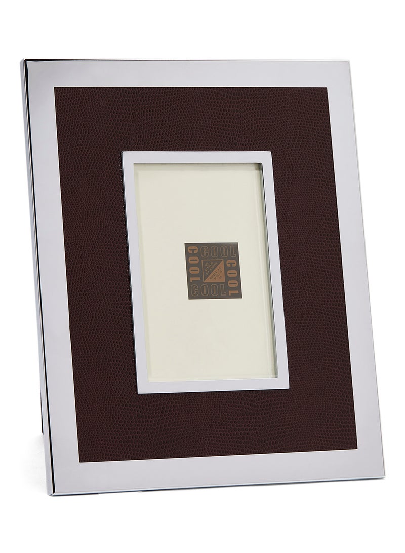 لينكيدج إطار مطلي بالكروم مع حرف لون بني مطفأ متعدد الألوان مقاس 10*15 سنتيمتر - Image 2