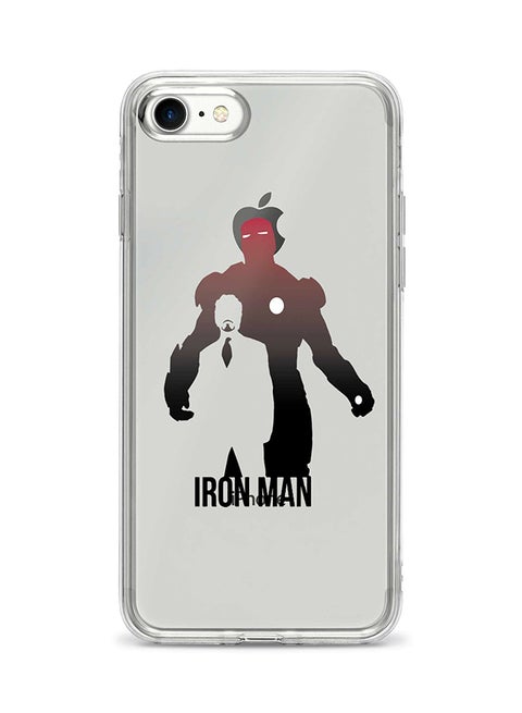 Flexible Case Cover For Apple Iphone 7 Tony Stark Vs Ironman