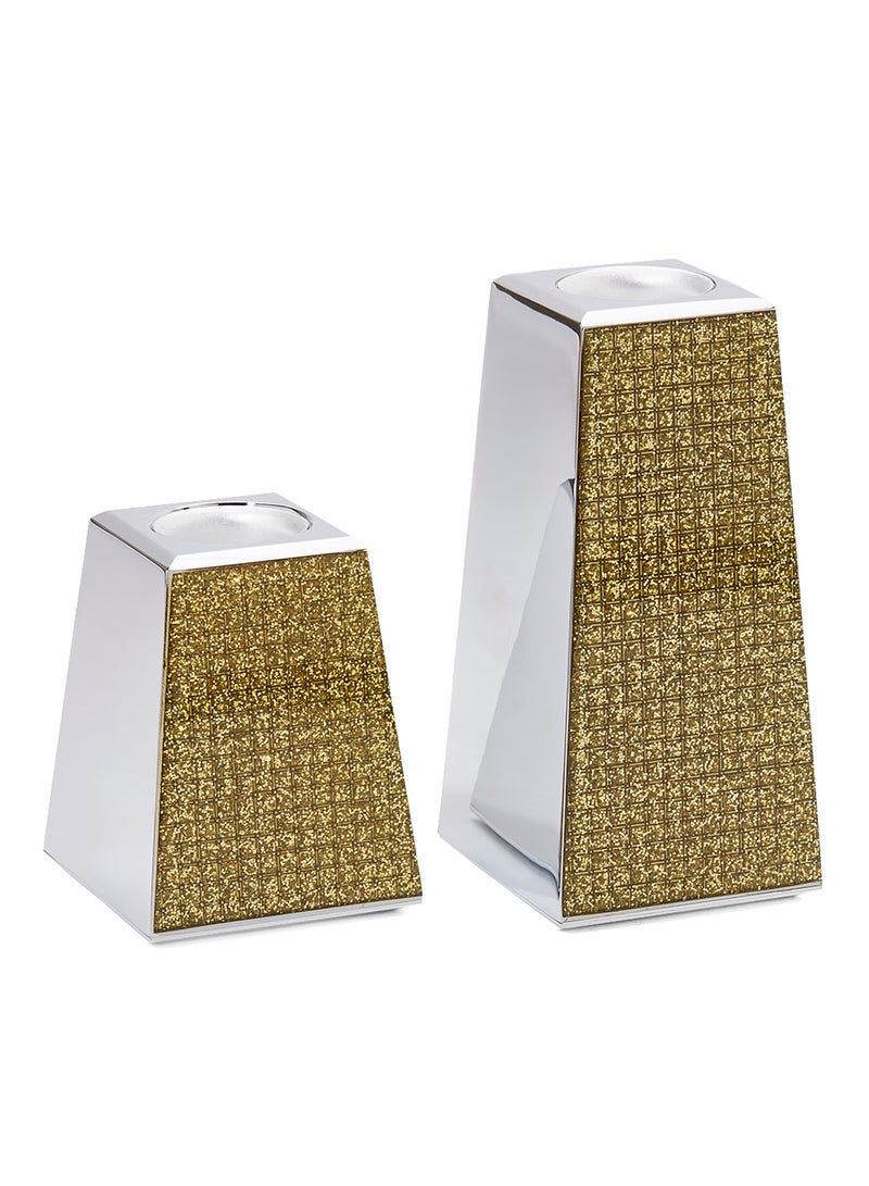 LINKAGE Glitter F2 Candle Holder Set Multicolour Standard - Image 1