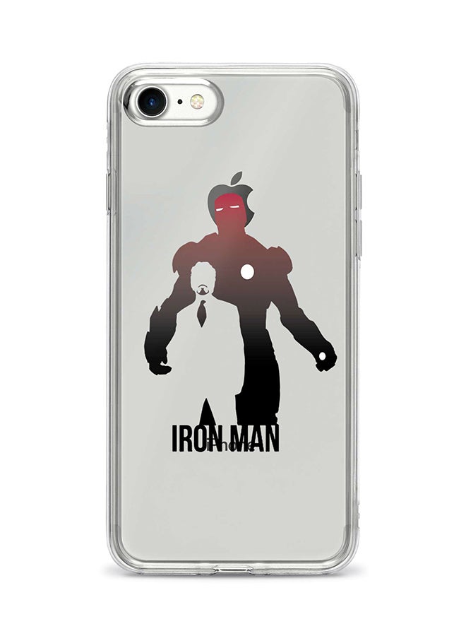 Flexible Case Cover For Apple Iphone 8 Tony Stark Vs Ironman