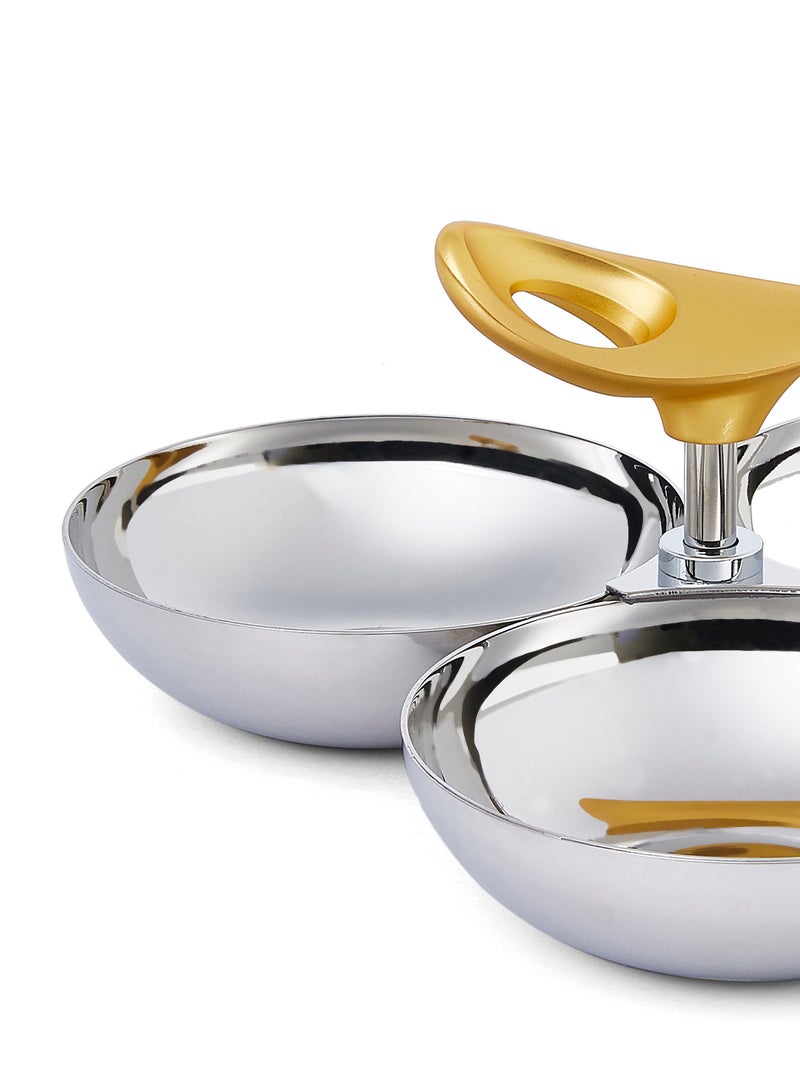 ريجنت وعاء وجبات خفيفة ب3 فتحات O2 ذهبي بحجم قياسي - Image 2